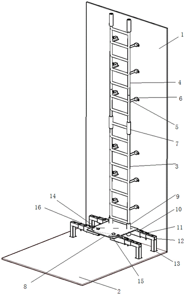 一种用于货舱平直舱壁的组合式爬高工装的制作方法