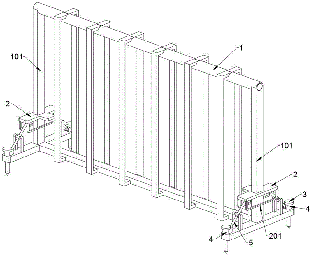 一种建筑施工用的具有基于防风结合的安全护栏的制作方法