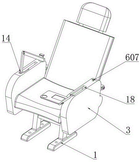 一种可调式高铁座椅及其生产装置的制作方法