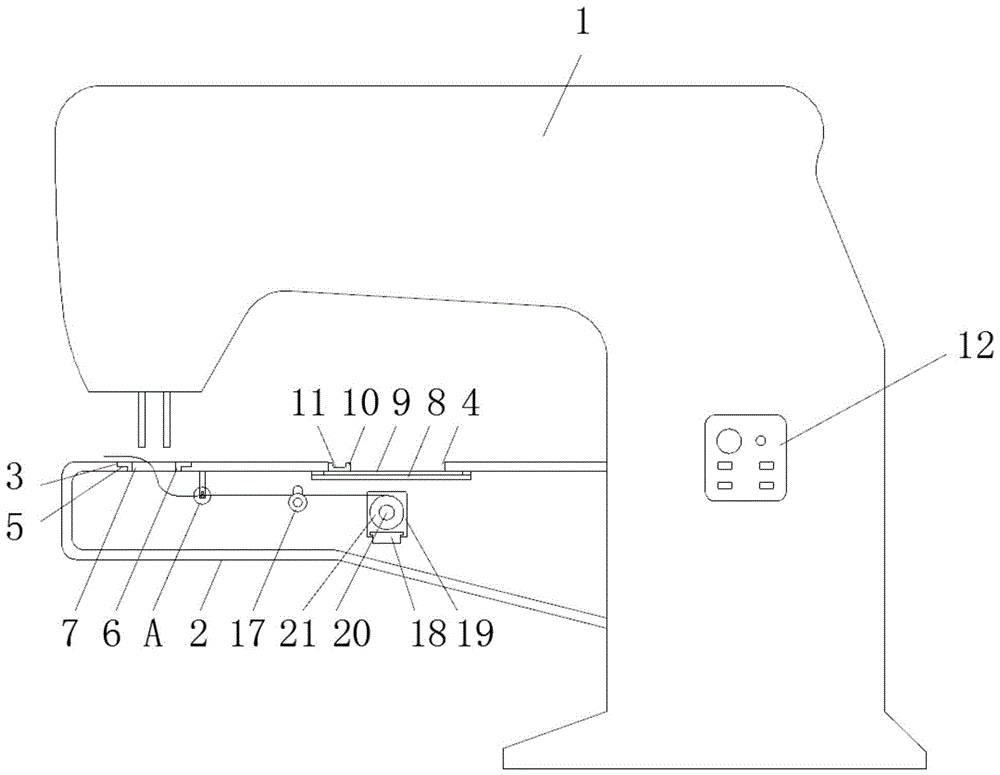 一种绷缝机断底线停机装置的制作方法