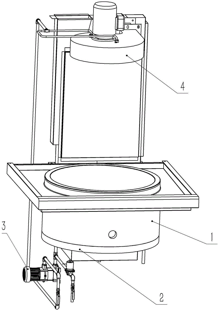 一种抽油烟机涡轮蜗壳热水清洗装置的制作方法