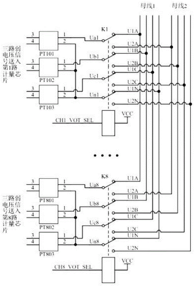 多回路电压分配和选择电路及其实现方法与流程