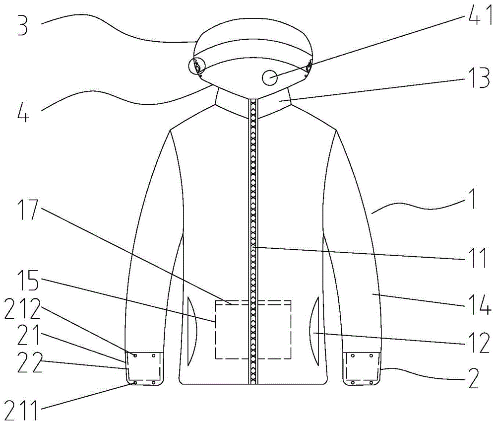 一种保暖型羽绒服的制作方法