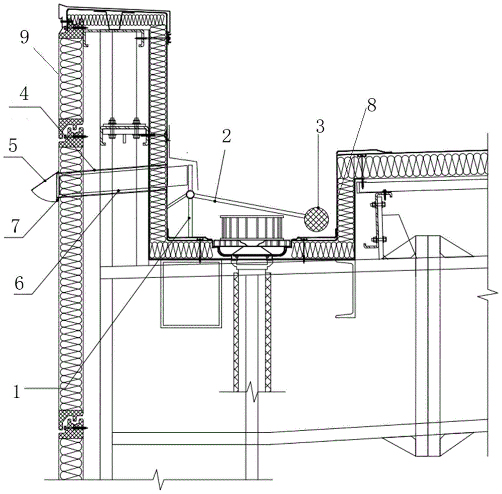 一种溢流口隐藏式建筑物天沟溢流系统的制作方法