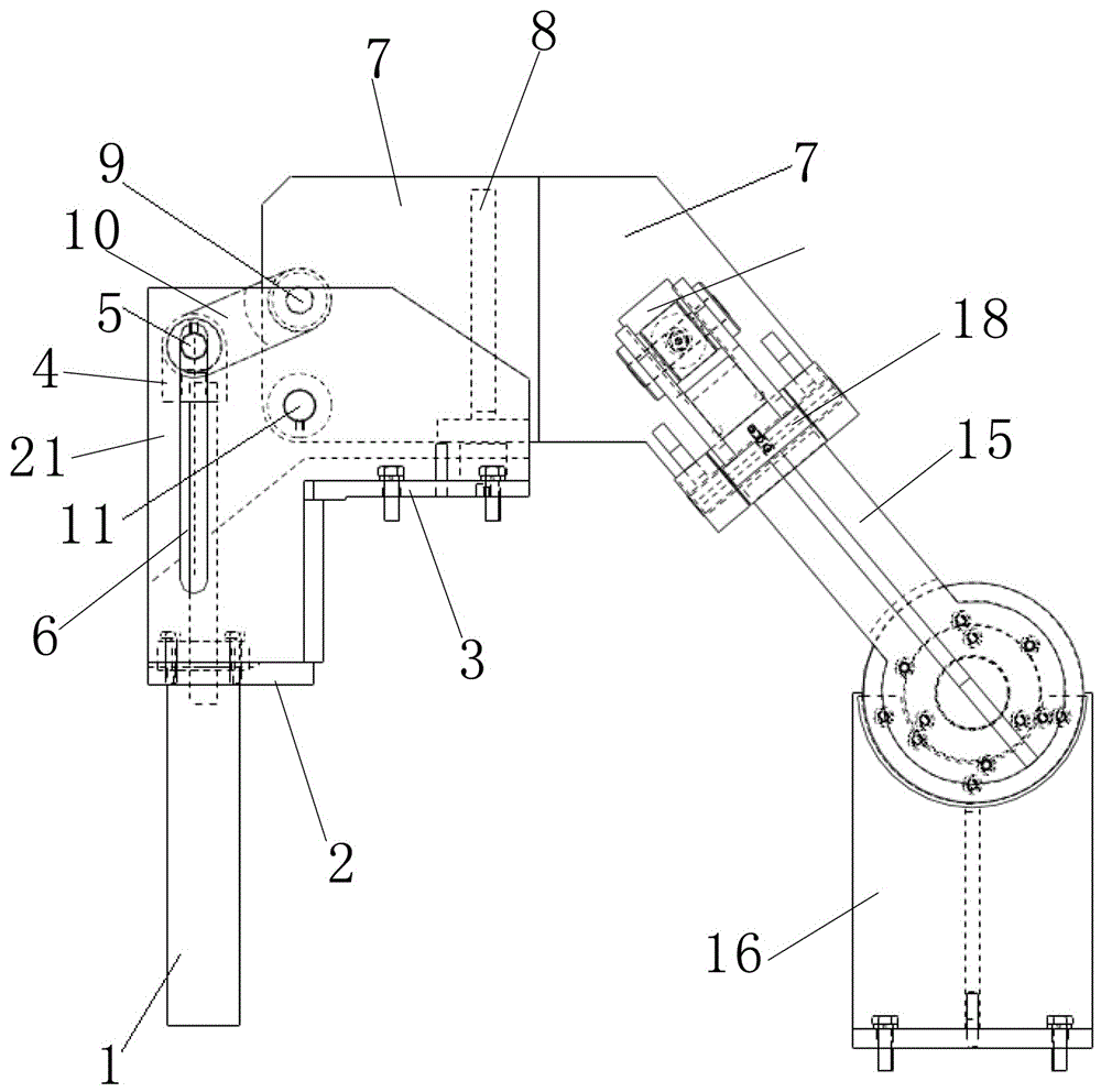 一种液压式箱体的内隔板定位压紧机构的制作方法