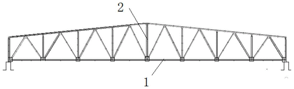 一种约束套管加固的钢结构屋架的制作方法