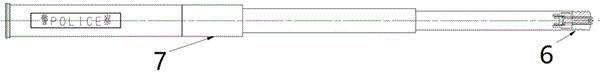 隐藏式击针机械伸缩警棍破窗器的制作方法