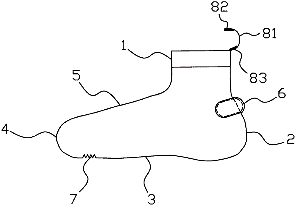 一种防臭消臭防脱袜子的制作方法