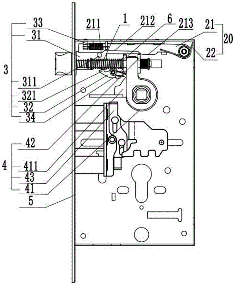 一种斜舌防插盗开结构及具有其的门锁的制作方法