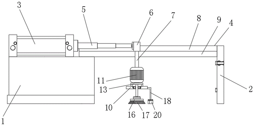 一种电动平移工业刷的制作方法