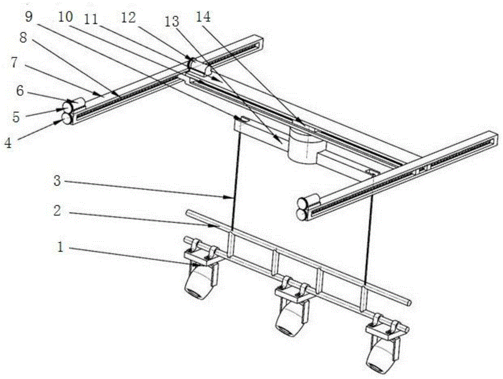一种自适应化的舞台灯光吊杆系统及其搭建方法与流程