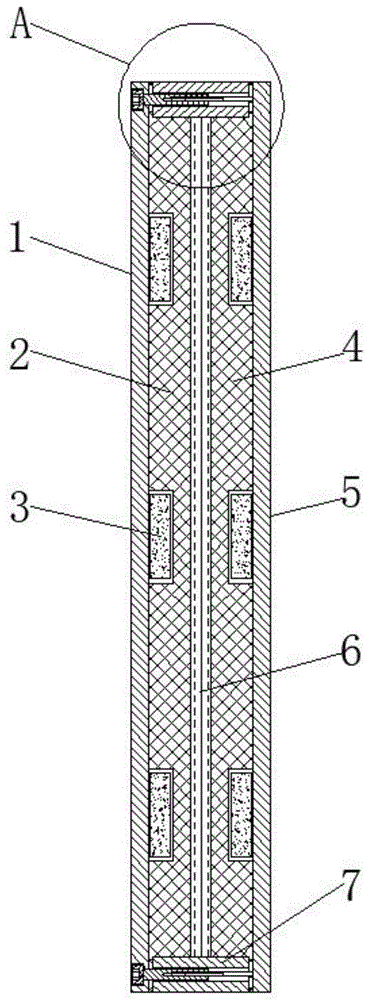 一种内部填充有新型高分子合成材料的门板的制作方法