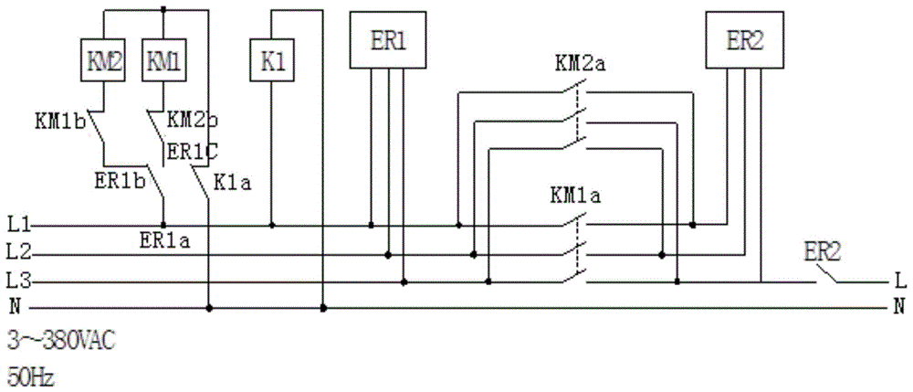 一种三相交流电任意连接自动调整保护电路的制作方法