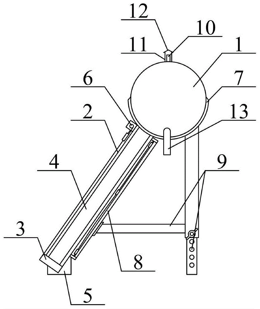 改进型的直通式太阳能真空集热管的制作方法