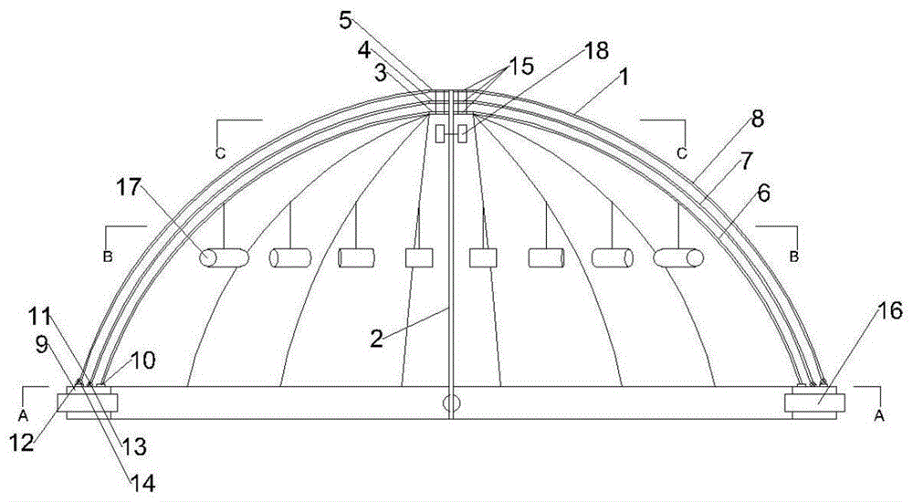 一种穹顶广角温室的增湿降温通风系统的制作方法