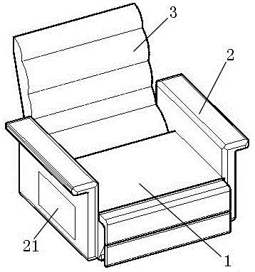 一种可拆卸安装的单人沙发的制作方法