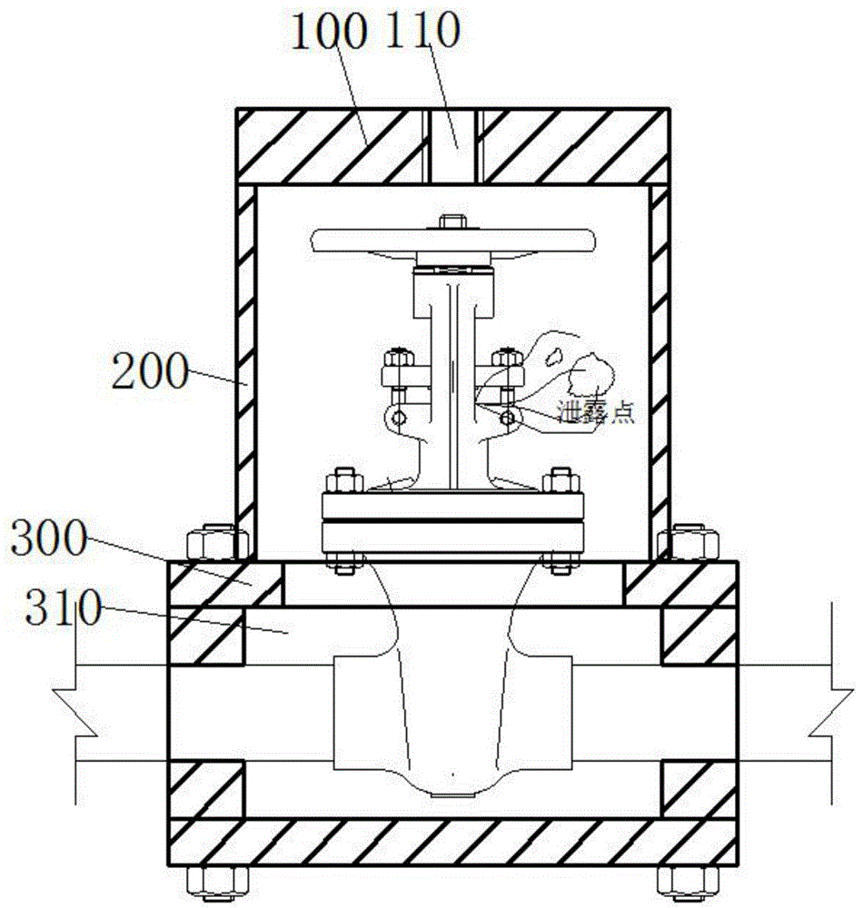 小型焊接阀门带压堵漏夹具的制作方法