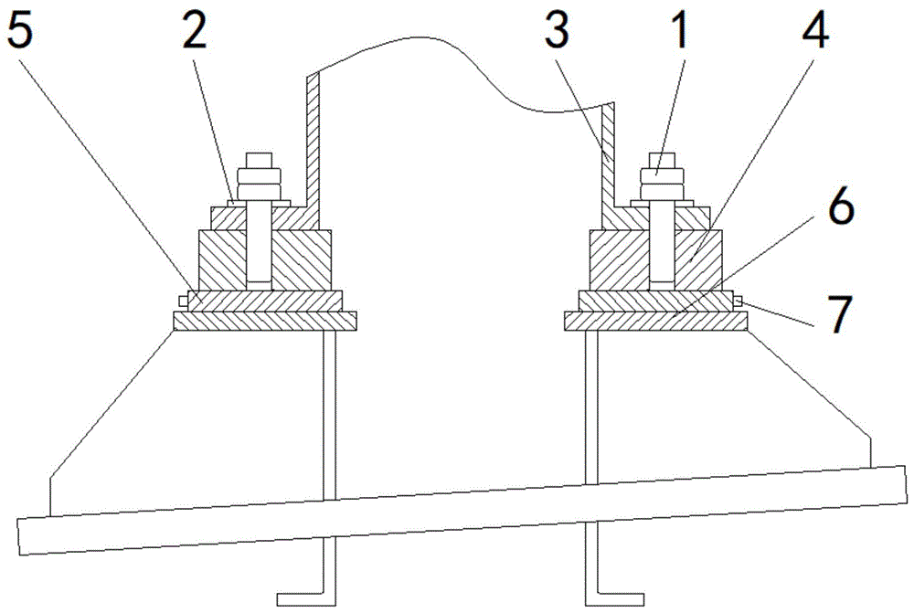一种脱硫塔可控制安装精度的固定结构的制作方法
