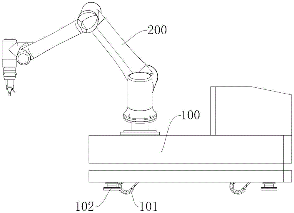 一种基于主动万向轮的全向移动式双臂装配机器人的制作方法