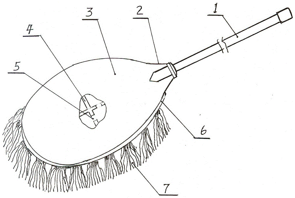 一种盘形帚板柔条帚毛扫帚的制作方法