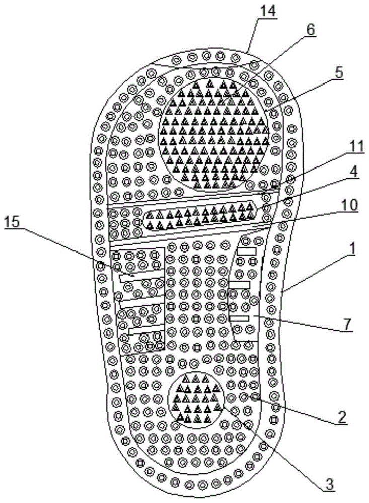 一种刺猬型防滑缓冲儿童鞋底的制作方法