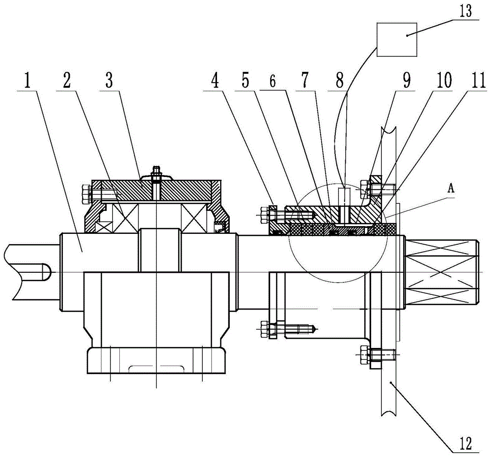 螺旋输送机轴端旋转气密结构的制作方法