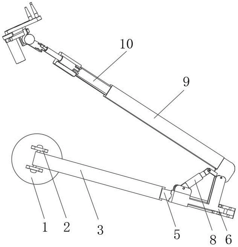 一种折叠式9自由度液压机械臂装置的制作方法