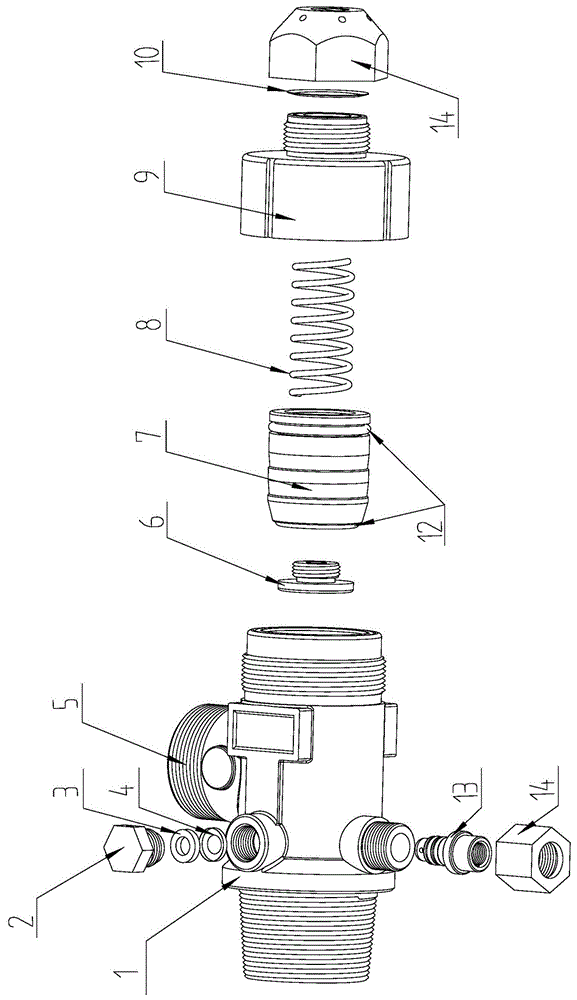 气体钢瓶容器阀的制作方法