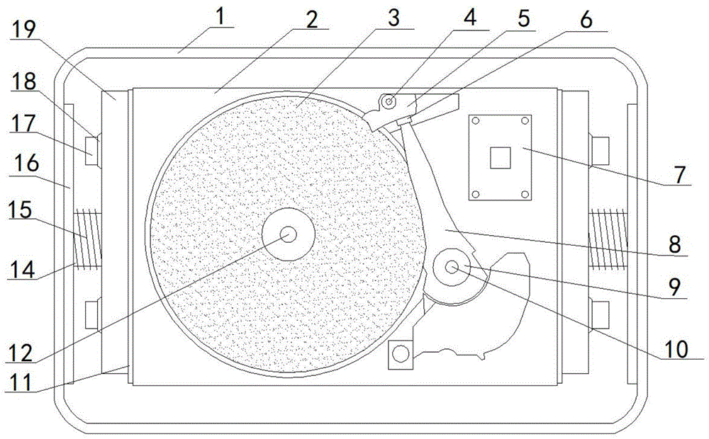 一种防止受外部冲击力作用下而损坏的移动硬盘的制作方法