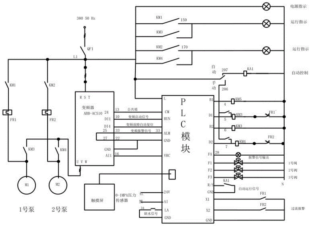 一种箱式无负压自动切换变频供水系统的制作方法