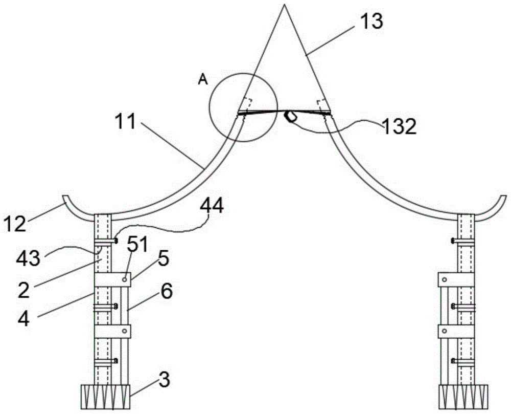 一种易于安装的古建筑物避雷装置的制作方法