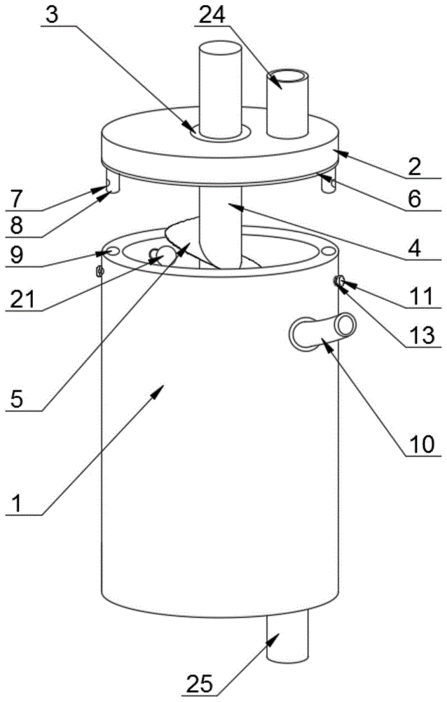 一种污水处理用浮球式螺旋搅拌器的制作方法