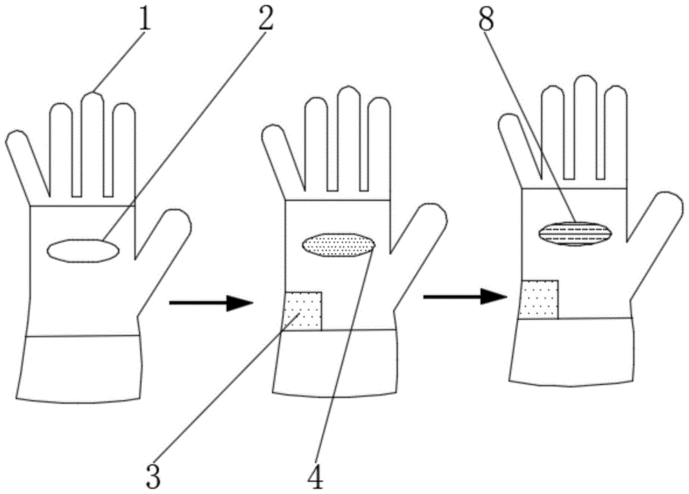 一种掌部抓握力增强型手套的制作方法