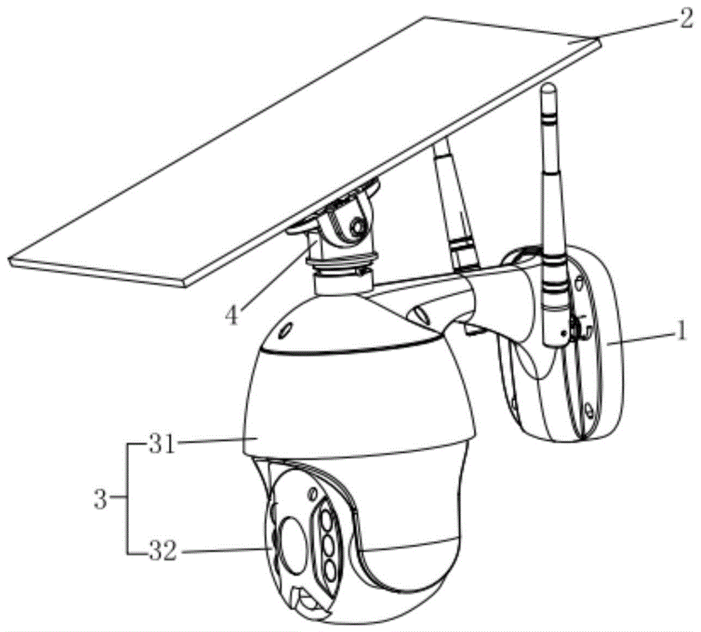 一种太阳能云台监控摄像头的制作方法