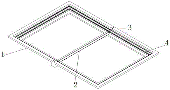 一种冰柜用隐藏式中梁的制作方法