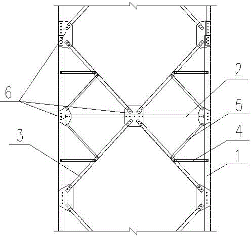 轻型钢结构栈桥支撑的制作方法