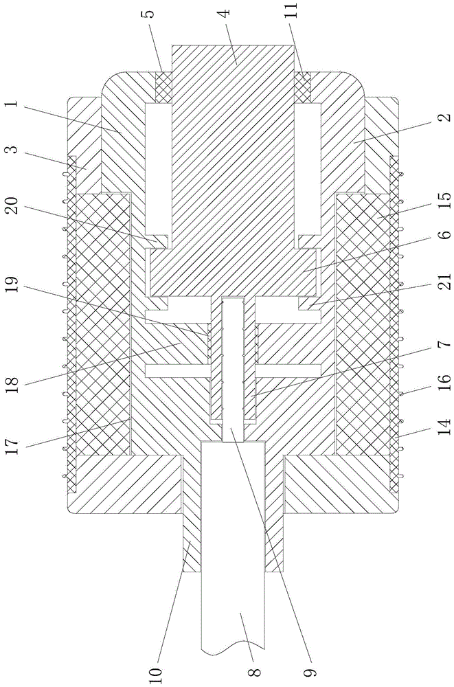 一种内置PCB连接端子的连接器结构的制作方法