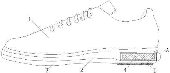 一种具有织物支撑的气垫鞋底及鞋的制作方法
