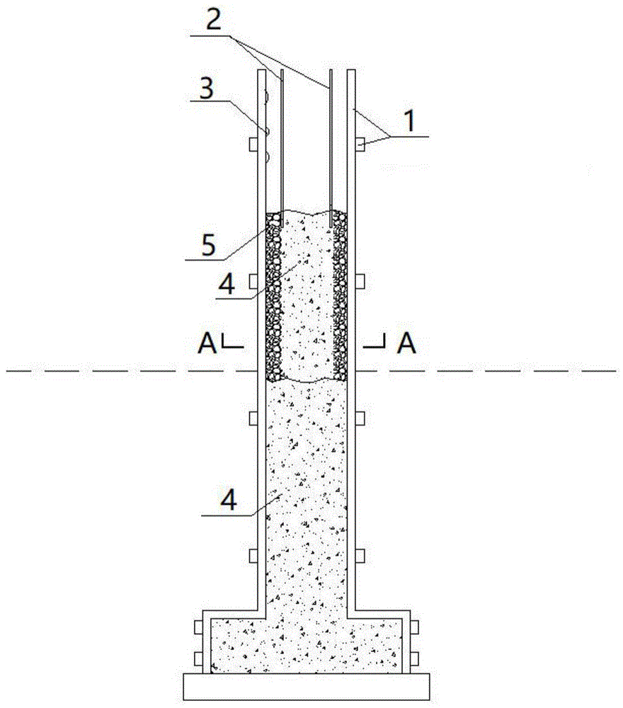 一种垂直面露骨料混凝土墙体的施工方法与流程