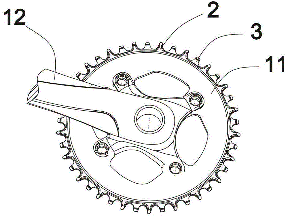 自行车防掉链链轮的制作方法