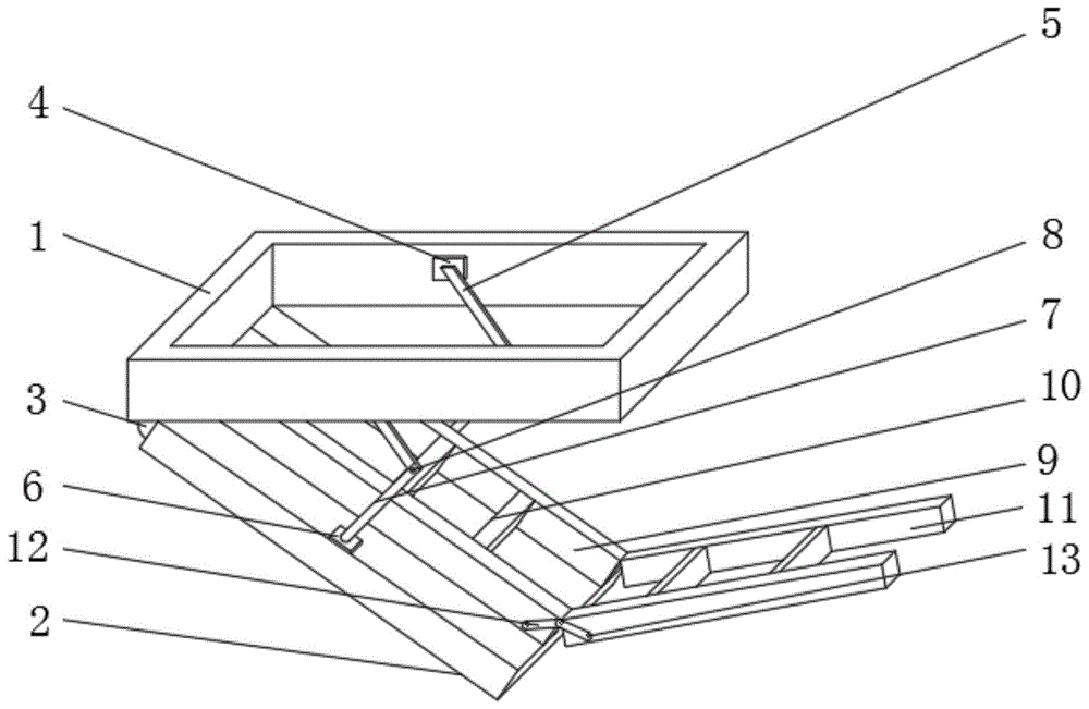 一种木板阁楼用折叠楼梯的制作方法