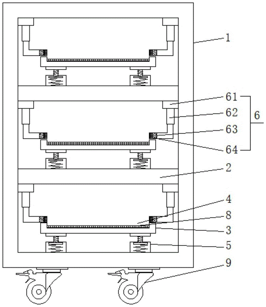 一种鞋底模具安置架的制作方法