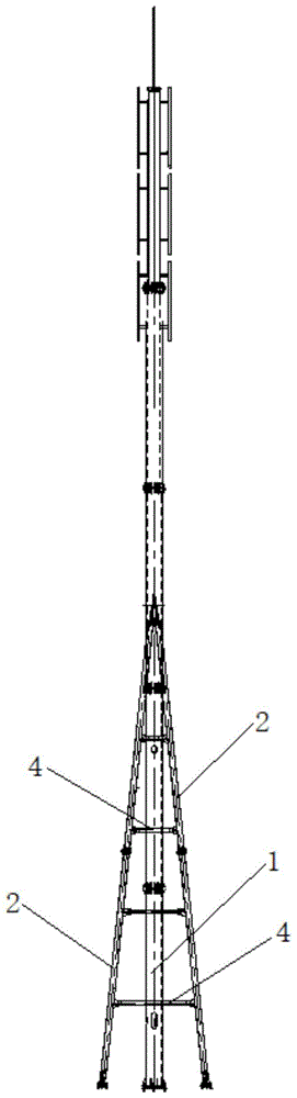 一种加固型单管通信塔的制作方法