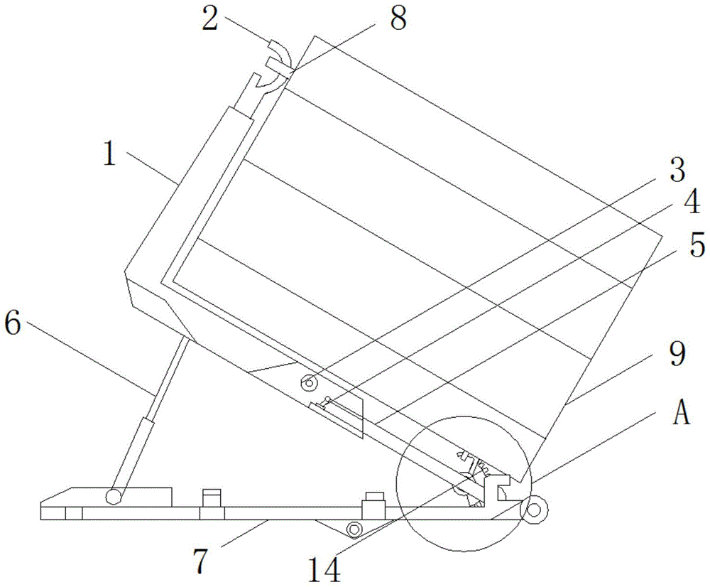 一种重型拉臂钩的锁紧结构的制作方法