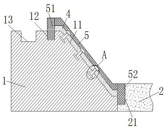 一种海水养殖池塘用护坡结构的制作方法