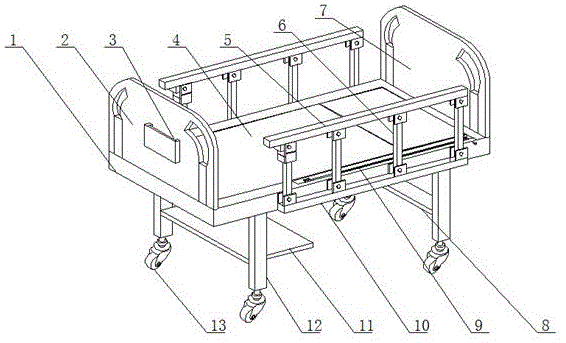 一种移动式神经内科用医疗病床的制作方法