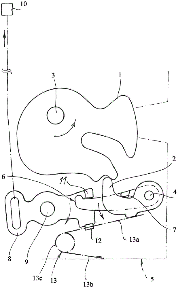 机动车门锁的制作方法