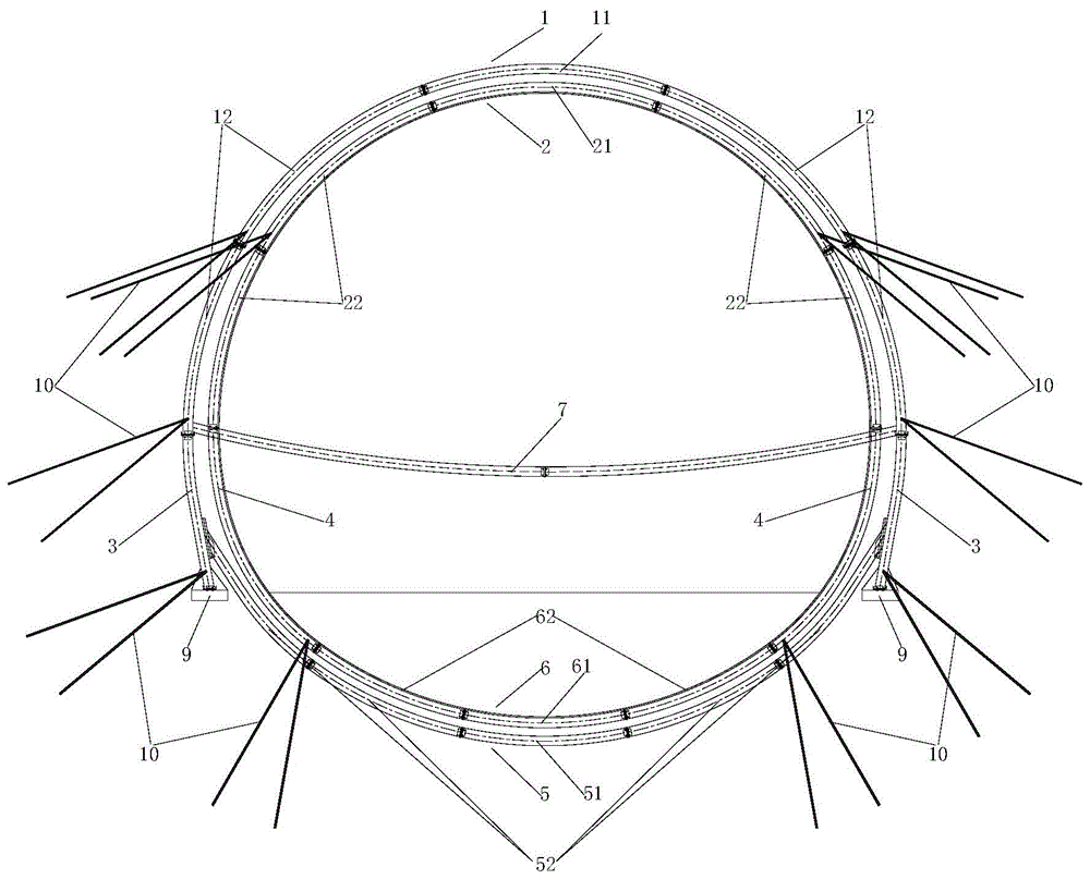 隧道双层钢架的制作方法