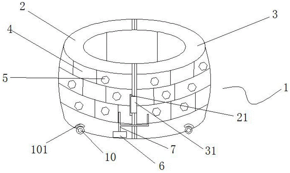 一种内置360度环绕音响的拼接圆形LED吧台的制作方法