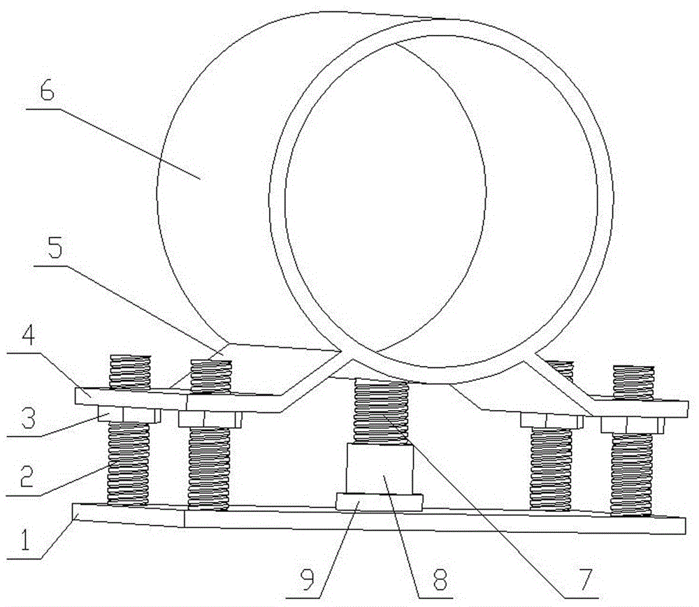 高压电机升降式底座的制作方法
